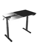 Elektrinis reguliuojamo aukščio stalas ICY BOX IB-EW122B-TT, juodas, 1400×700 mm