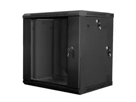 Sieninis 19 colių 12U LANBERG 600x600 mm juodas spintos stovas