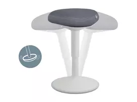 Biuro kėdė Leitz 65440085 su paminkštinta sėdyne, pilka, plastikinis rėmas