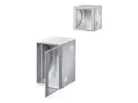 Rittal FlatBox spinta – sieninis korpusas, RAL 7035, 12U, 48,3 cm (19 inch)
