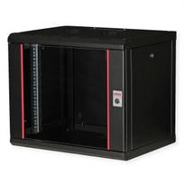 ROLINE 19 colių sieninis stovas Pro 9U, 450x600 mm, juodas, su raktu, IP20