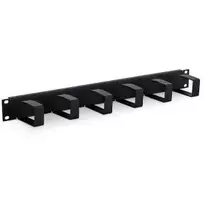 Priedas stovui Triton RAB-VP-X21-A1 – kabelių tvarkymo panelė 19 inch 1U juoda