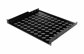 Fiksuota lentyna Equip 19'' 1U 600MM juoda