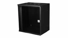 Equip Eco Mount sieninis 19 inch spintos korpusas, 12U, 540×400 mm, RAL9005 juoda