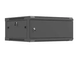 Sieninis 19 colių tinklo spintas LANBERG 4U 600×600 mm, juodas