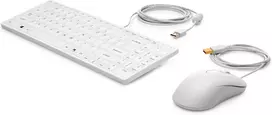 HP USB klaviatūra ir pelė Healthcare Edition, laidinė, balta