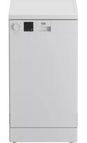 Siauras indaplovė BEKO DVS05024W — 10 komplektų, 45 cm, 49 dB, E klasė