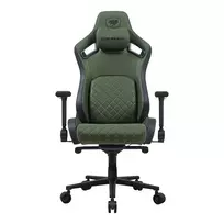 Universali žaidimų kėdė Cougar DEFENSOR S ARMY GREEN F — apmuštas audiniu, 150 kg, W 760 × D 690 mm, H 129,5–137 cm