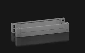 Rittal VX 8660025 cokolio kampo elementas su priekiniu/galiniu apdailos skydeliu, aukštis 200 mm, 1200 mm pločiui