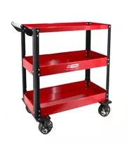 Dirbtuvinis vežimėlis AWTools 1005466 metalinis 3 lentynos keliamoji galia 150 kg