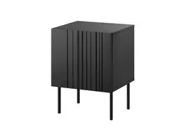 Naktiniai staliukai 2 vnt Cama Meble ISLA 44,5×40×59 cm juoda matinė MDF/medžio drožlių plokštė