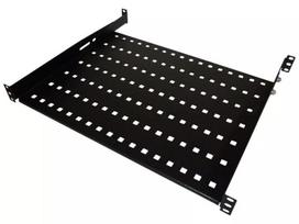 Lentyna stelažinė Alantec SA-P-19-1U-550-4-C-02 Juoda Plieninė 19 colių 550 mm
