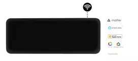 Elektrinis šildytuvas Mill Invisible Smart WiFi 1300W, iki 19 m², juodas, IPX4