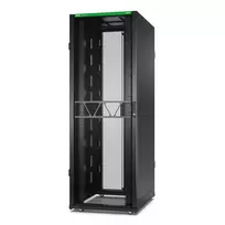 APC NetShelter SX Server Rack Gen 2, 45U, 2124H x 750W x 1070D mm, su šoninėmis sienelėmis, juodos spalvos