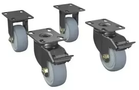 Zebra CS-RAC-WHEEL ratukų komplektas serverių stelažams (30–60 pozicijų) – 4 vnt.