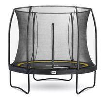 Antžeminis batutas Salta Comfort Round, 54 spyruoklės, 120 kg, 3 kojos, apsauginis tinklas, lauko