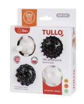 Tullo lavinamieji kamuoliukai kūdikiams 4vnt juodi balti  6-7cm 805