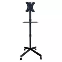 Techly ICA-TR201 televizoriaus stovas ant ratukų 152,4 cm (60 inch) juodas