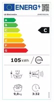 LG RH90V9AV4N, Šilumos siurblys, 9 kg, gylis 66 cm – Džiovinimo mašina