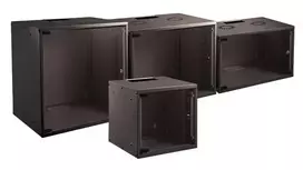Sieninis stovo spintos korpusas EFB Elektronik WGB-1909TS.45 — 9U, 80 kg, juodas