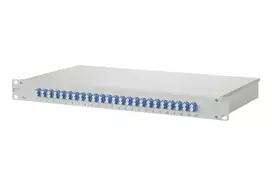 METZ CONNECT OpDAT fix 1U šviesolaidžių sujungimo dėžutė, 24x LC Duplex, OS2, pilka (1502597424-E)