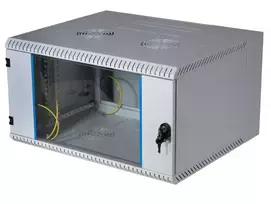 EFB Elektronik DUO 19" sieninė spinta 21U, dviejų dalių pasukamas rėmas, 500 mm gylio, šviesiai pilkos RAL 7035 spalvos