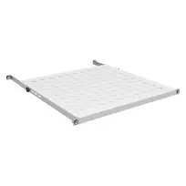 Fiksuota lentyna 19 inch (0,5U) EFB Elektronik 19 inch stelažui, gylis 350–450 mm, apkrova 70 kg, 600 mm spintele, RAL7035