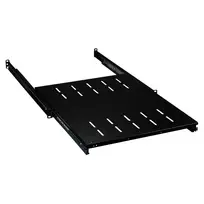 Ištraukiama lentyna 19 inch 1U EFB Elektronik 350–450 mm gylis, 30 kg, 600 mm spintelei, RAL7035/RAL9005