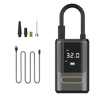 EXTRALINK nešiojamas oro kompresorius su 4000 mAh baterija, 80 W galia, 150 PSI, power bank funkcija ir LED žibintuvėliu