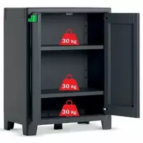 KETER Sodo spintelė Moby Vandeniui atspari 100x80x44cm Pilka/Juoda