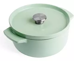 KitchenAid Emaliuotas ketaus puodas 22 cm, Pistachio