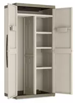 KETER EXCELLENCE XL IT Wardrobe - Aukšta laikymo spinta, 4 lentynos, pilka/juoda, 630L