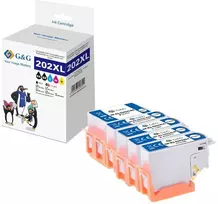 G&G Suderinamas Rašalo Kasečių Rinkinys 5 vnt. Epson 202XL Juoda/Cian/Magenta/Geltona/Foto Juoda (15180)