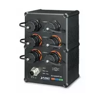 PLANET IGS-605HPT pramoninis gigabitinis komutatorius, 6 prievadai, 4 PoE+, 240W, IP30, -40–75°C