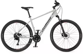 Author Grand 29 Foggy Grey/Black 20 2026 - 29 colių ratas Triple Butted lydinio kalnų dviratis, Shimano Altus 2x9, hidrauliniai diskiniai stabdžiai