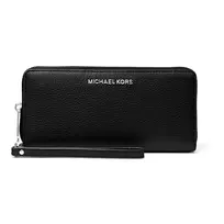MICHAEL KORS Moteriška Saffiano odinė piniginė su dėklu telefonui, juoda (Jet Set Travel) - 35S6STVE9LBLA