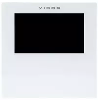 VIDOS 2IP M201W vaizdo domofono monitorius, 7 colių TFT LCD, Wi-Fi, PoE, baltas