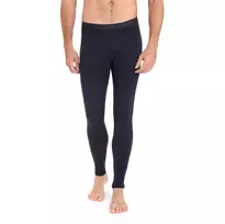 Icebreaker 200 Oasis vyriškos termo kelnės – 100% merino vilnos vidutinio svorio apatinis sluoksnis (Midnight Navy, L dydis)