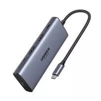 Ugreen CM639 USB-C 10-in-1 Hub su 2x HDMI, 2x USB, RJ45, SD/TF, PD 100W