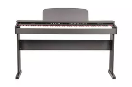 Ringway RP120 RW 88 klavišų skaitmeninis pianinas su gradaciniu plaktukiniu mechanizmu, 3 pedalais, 16 balsų, stereo garsiakalbiais ir USB MIDI - Raudonmedžio spalvos
