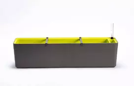 URBALIVE BERBERIS savaiminio laistymo stačiakampis vazonas 80 x 20 cm, pilkai rudas