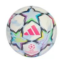 adidas UCL Pro 26/27 League Stage oficialus UEFA Čempionų lygos futbolo kamuolys, 5 dydis, baltas/mėlynas/sidabrinis