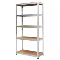 AWTOOLS Lentynų stovas 5 lentynos 180x90x40 cm, 250 kg vienai lentynai, 5,0 mm cinkuotas plienas