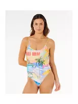 Rip Curl Hotel Malibu Cheeky One Piece Swimsuit Multicolor XS