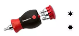 Boker Plus Wiha sulankstomas šešiabriaunių raktų rinkinys, 9 vnt., metriniai, Imbus 1.5-10 mm