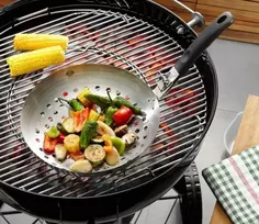 GEFU 89250 Wok keptuvė 30 cm, nerūdijantis plienas su nepridegančia danga, tinka indukcijai, atspari orkaitei iki 200°C, lašėjimą apsaugantis kraštas