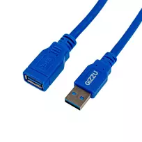 Gizzu USB 3.0 prailginimo laidas 2m – 5Gbps, vyras į moterį, juodas