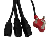 PWR Dedicated to 3 Headed Cable 3.8m – 3-in-1 USB-A į Lightning, USB-C, Micro-USB pintas įkrovimo ir duomenų kabelis, juodas