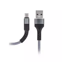 MAXLIFE Type-C laidas 1 m pilkas, USB-A į USB-C, greitas įkrovimas 2A, duomenų sinchronizavimas