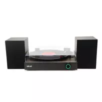 AKAI ATT-200SP juostinės pavaros vinilinis grotuvas su USB įrašymu, 3 greičiai, įmontuotas preampas, RCA ir USB išėjimai, deimantinis adatėlis, nuimamas dulkių dangtelis